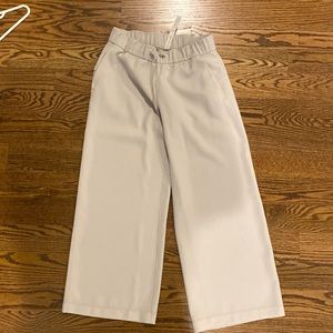 Lululemon wide leg on the fly woven pants (size 4)